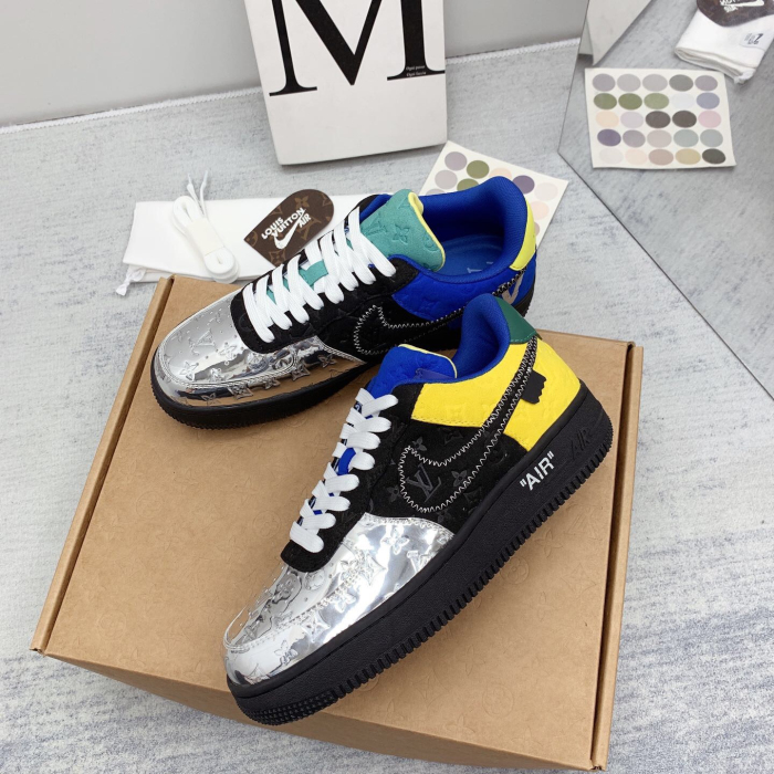 Louis Vuitton x Off White x Air Force 1 Sneaker Size 36-45   9-Color