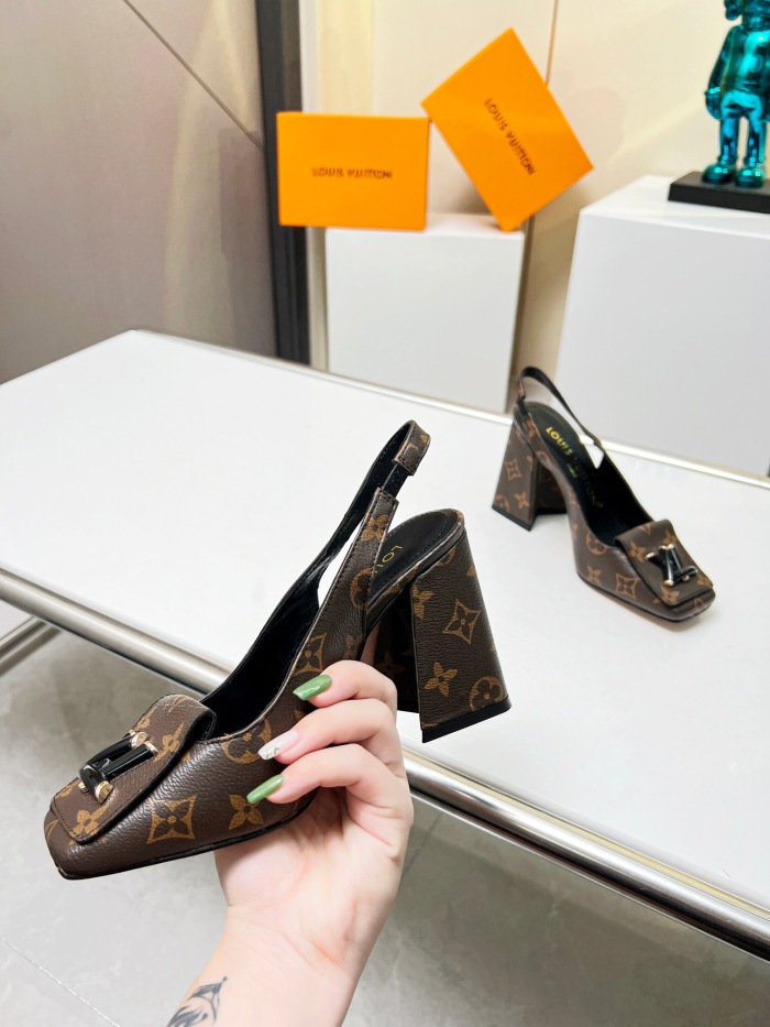 Louis Vuitton Shake Slingback Pumps Size 35-41 6-Color