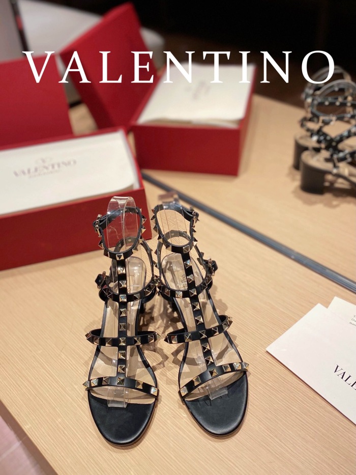 Valentino Rockstud Calfskin Ankle Strap Pumps Size 35-41 6-Color