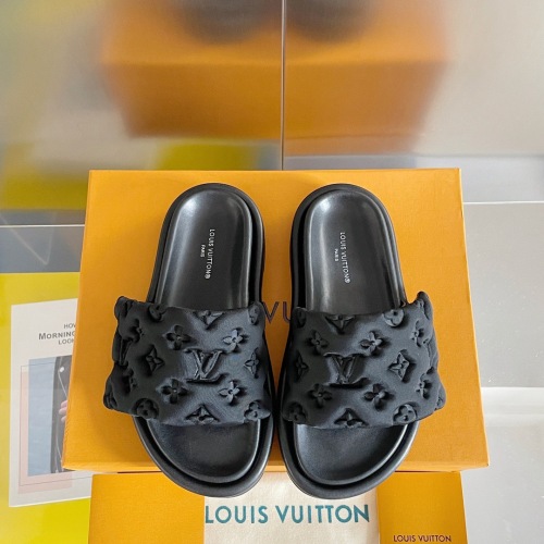 Louis Vuitton Pool Pillow Flat Comfort Slippers Size 36-46 5-Color