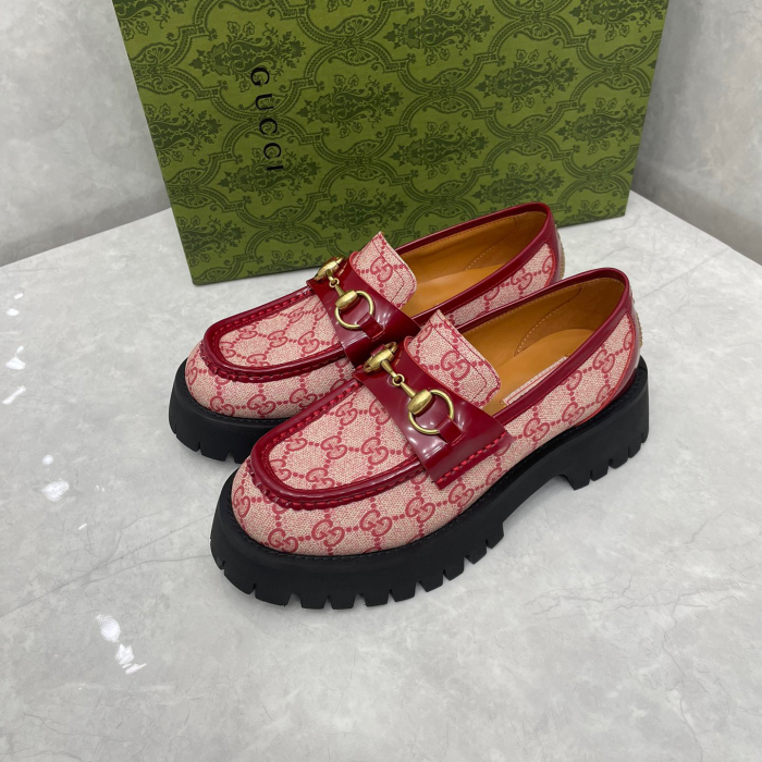 Gucci GG Lug Sole Loafers Size 35-41 3-Color