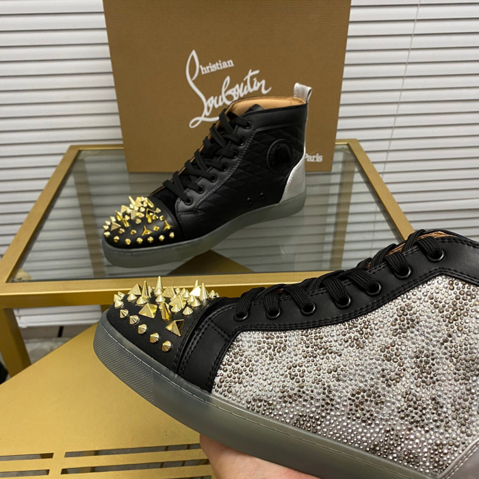Christian Louboutin Lou Pik Pik High-Top Sneaker Size 36-46  7-Color