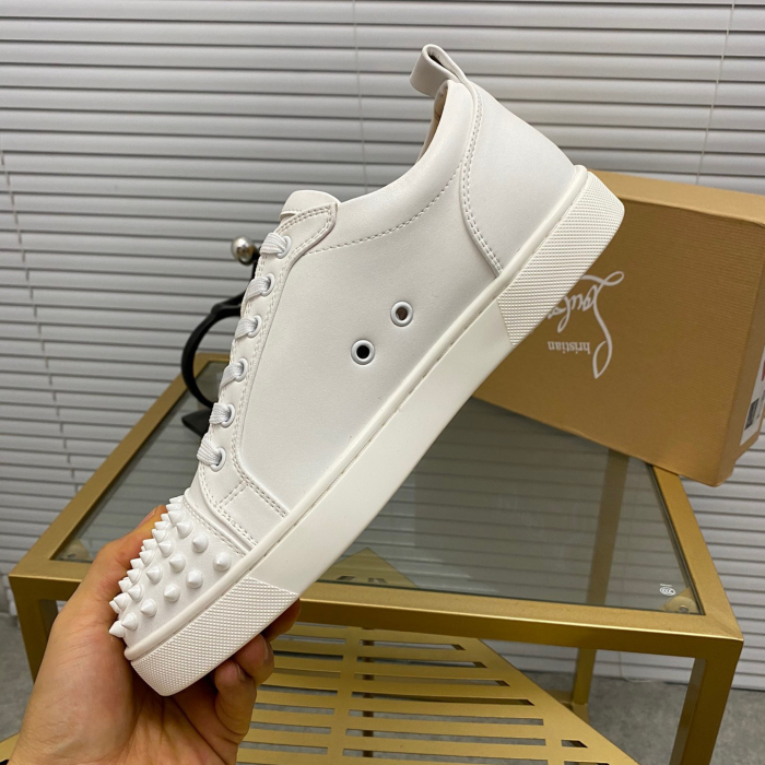 Christian Louboutin Louis Junior Spikes Sneaker Size 36-46  10-Color