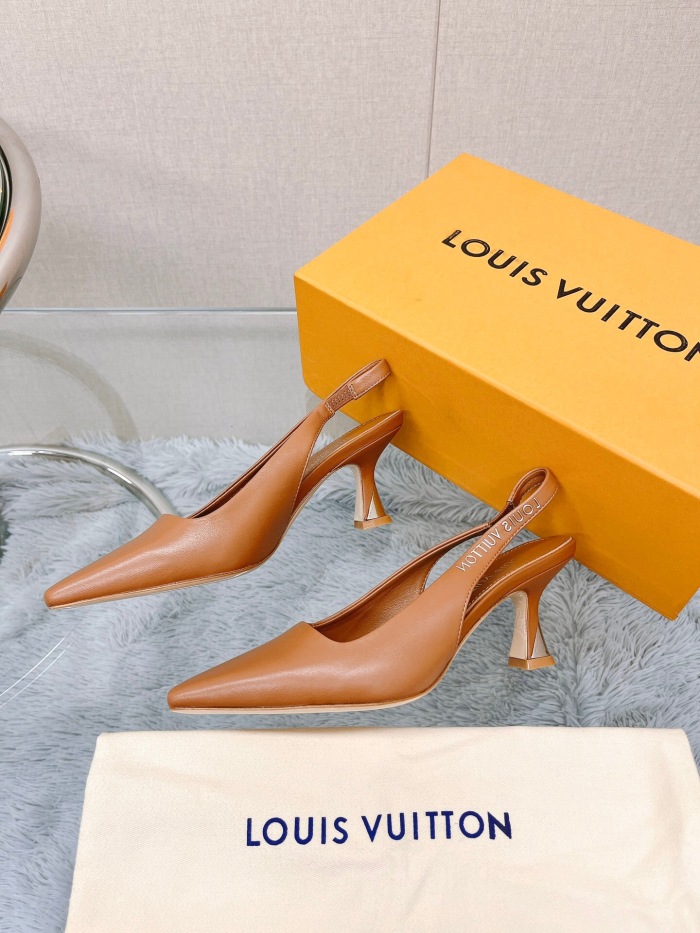 Louis Vuitton Sparkle Slingback Pumps Size 35-41 5-Color