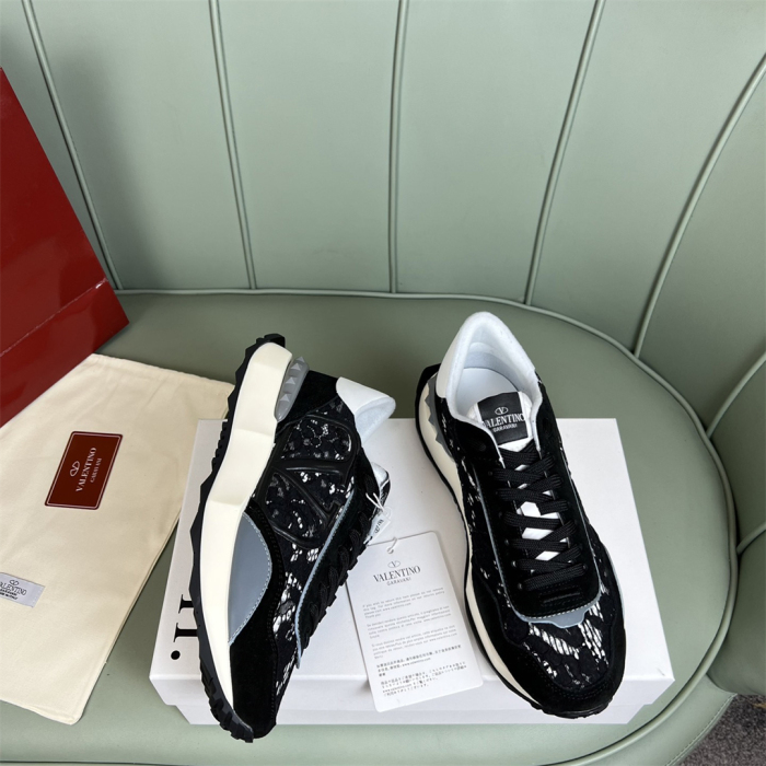 Valentino Lace and Mesh Lacerunner Sneaker Size 36-41   9-Color