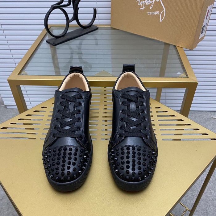 Christian Louboutin Louis Junior Spikes Sneaker Size 36-46  10-Color