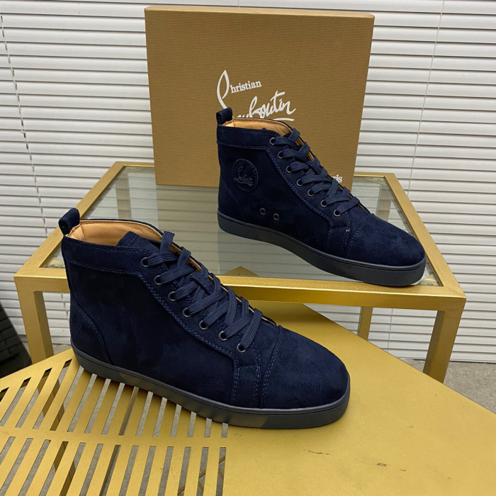 Christian Louboutin Louis High-Top Sneaker Size 36-46  7-Color