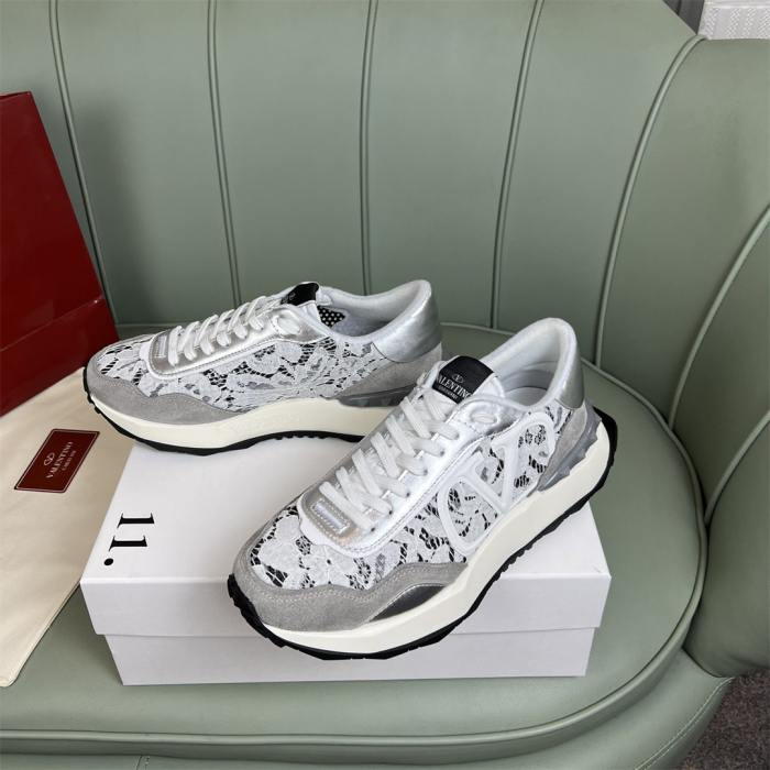 Valentino Lace and Mesh Lacerunner Sneaker Size 36-41   9-Color