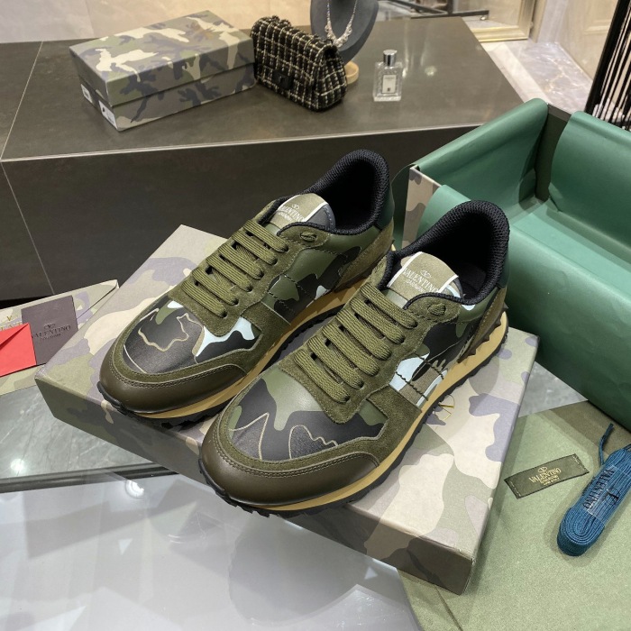 Valentino Camouflage Rockrunner Sneaker Size 39-45   11-Color