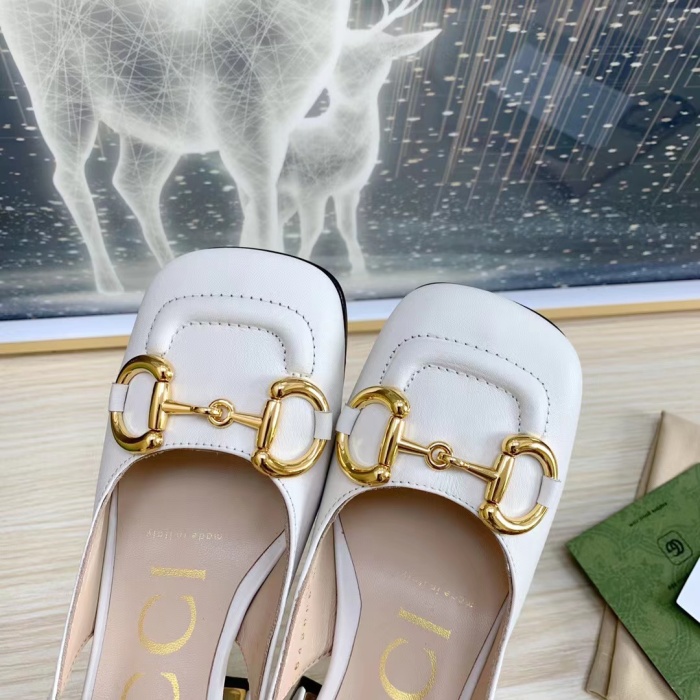 Gucci Slingback With Horsebit Pumps Size 35-41 4-Color