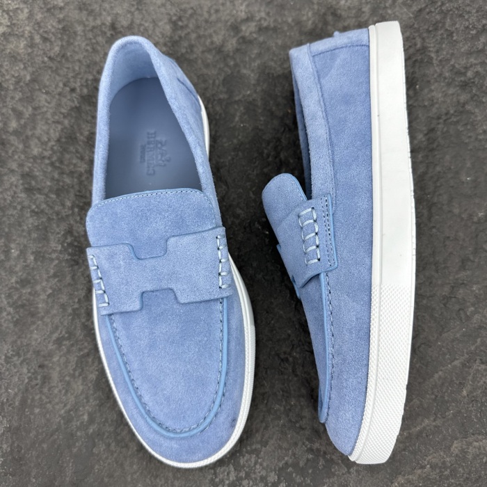 Hermes Job Unisex Loafers Size 35-46