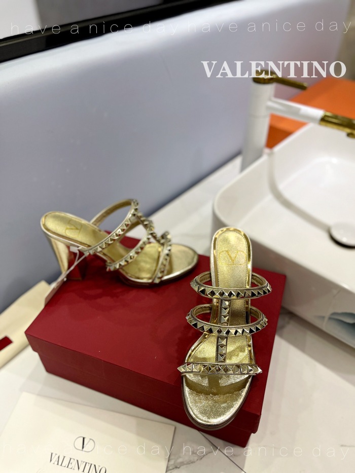 Valentino Rockstud Calfskin Leather Pumps Size 35-41 5-Color