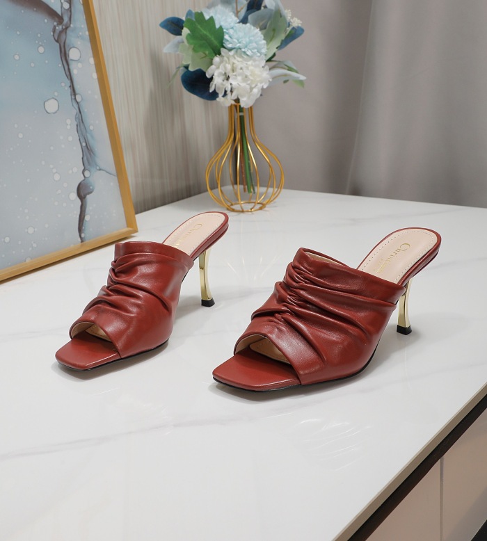 Dior D-Fame Heeled Sandal Pumps Size 35-41 5-Color