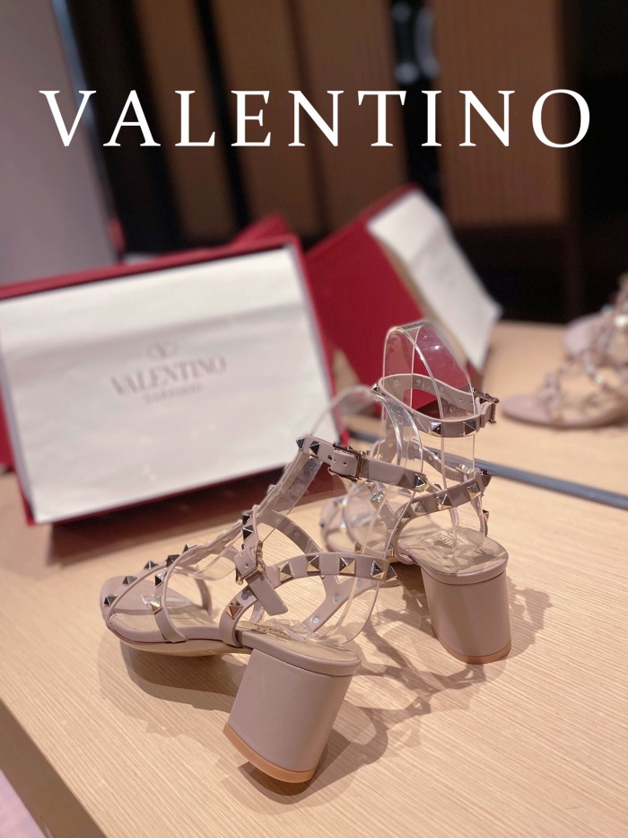 Valentino Rockstud Calfskin Ankle Strap Pumps Size 35-41 6-Color