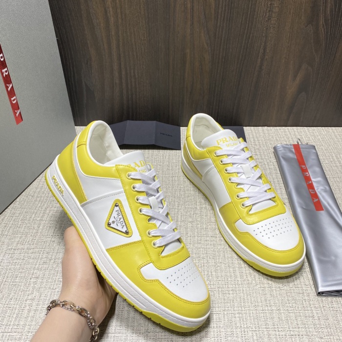 Prada Downtown Leather Sneaker Size 36-45   10-Color