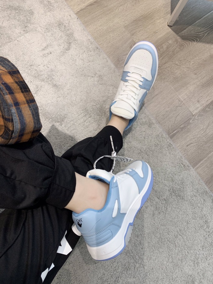 OFF White Out of Office Calf Leather Sneaker Size 35-45   6-Color