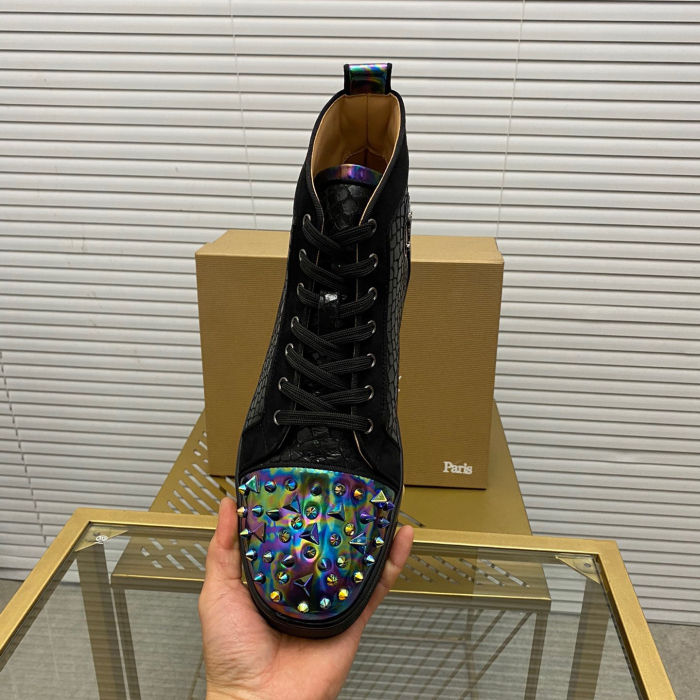 Christian Louboutin Lou Pik Pik High-Top Sneaker Size 36-46  7-Color