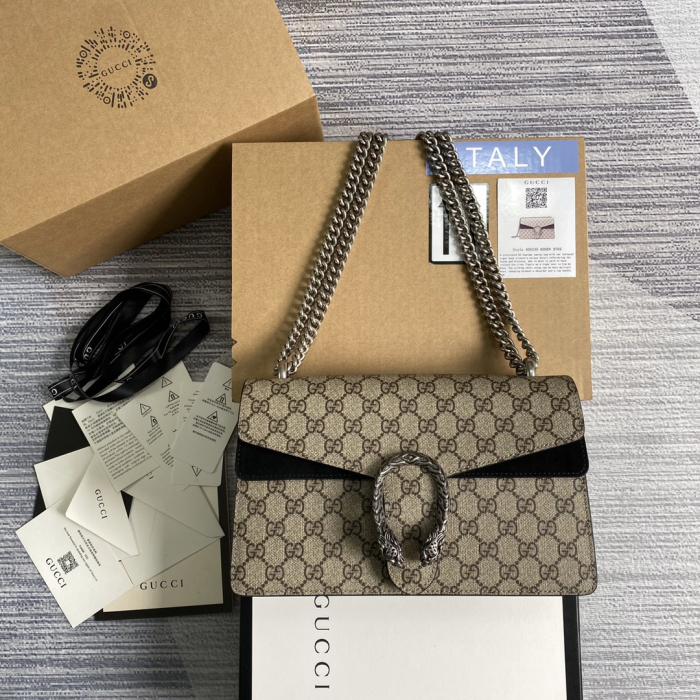 Gucci GG Supreme Dionysus Women Shoulder bags Size 28*18*9cm