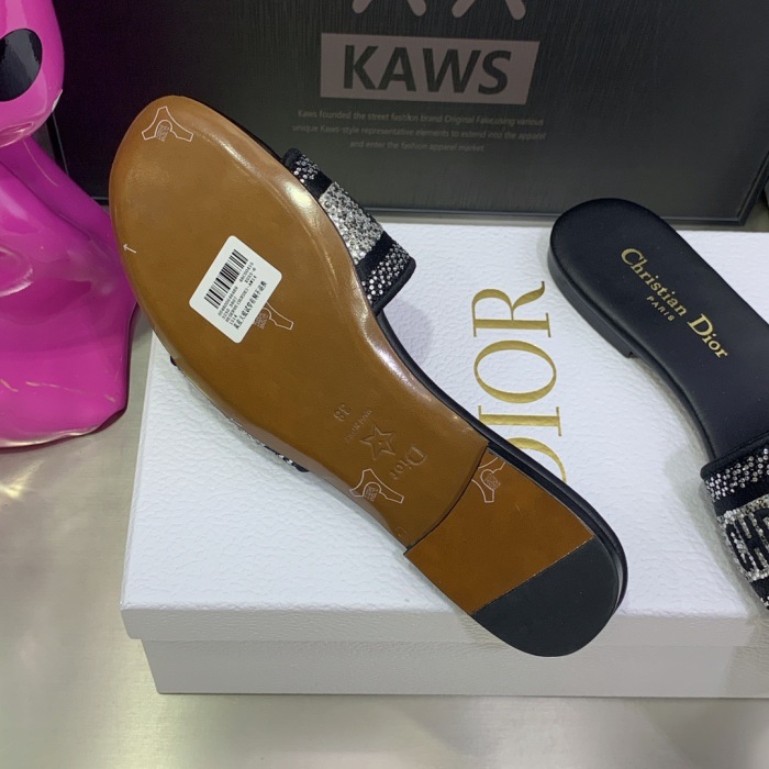 Dior Dway With Diamond Slippers Size 35-41 7-Color
