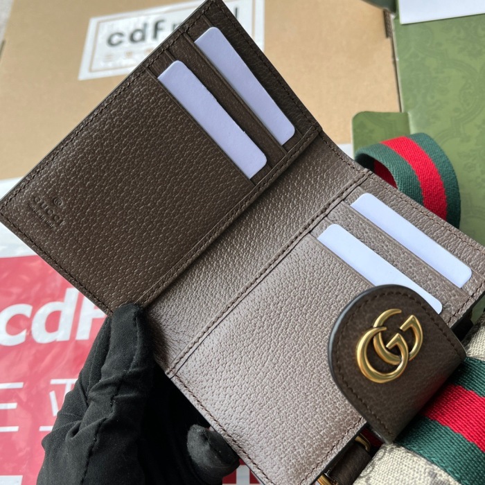 Gucci Ophidia GG mini bag and detachable wallet Size 11.5*18*3.5cm Style 699173