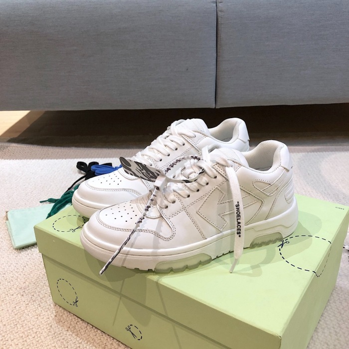 OFF White Out of Office Calf Leather Sneaker Size 35-45   8-Color