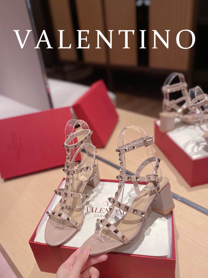 Valentino Rockstud Calfskin Ankle Strap Pumps Size 35-41 6-Color