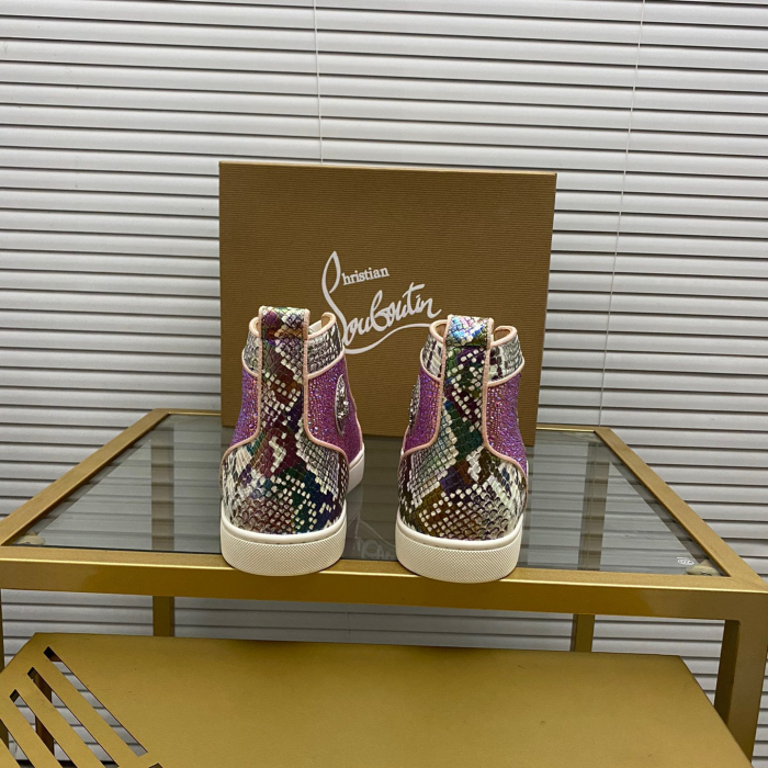 Christian Louboutin Louis High-Top Sneaker Size 36-46  10-Color