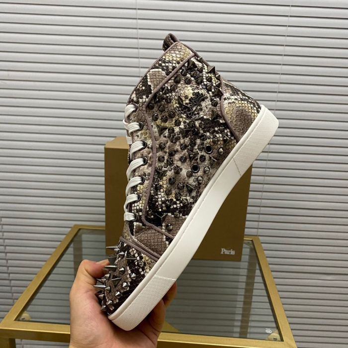 Christian Louboutin Lou Pik Pik High-Top Sneaker Size 36-46  6-Color
