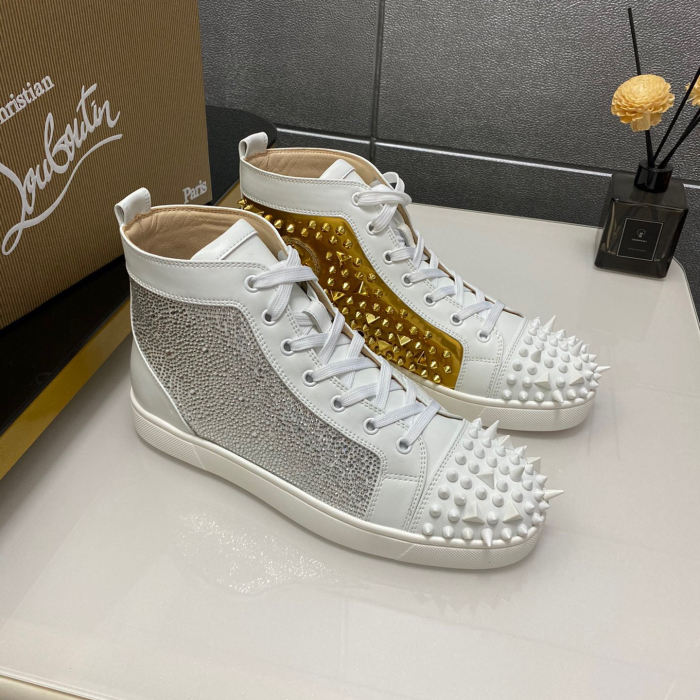 Christian Louboutin Lou Pik Pik High-Top Sneaker Size 36-46  7-Color