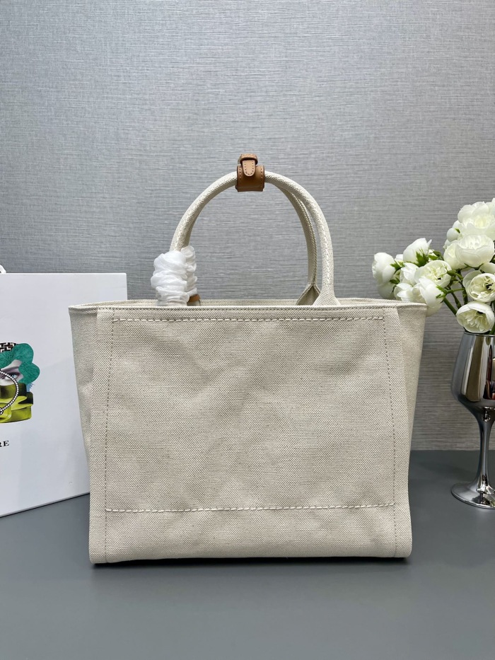 Prada 1BG474 Medium linen blend tote Bag Size 31*25*14cm