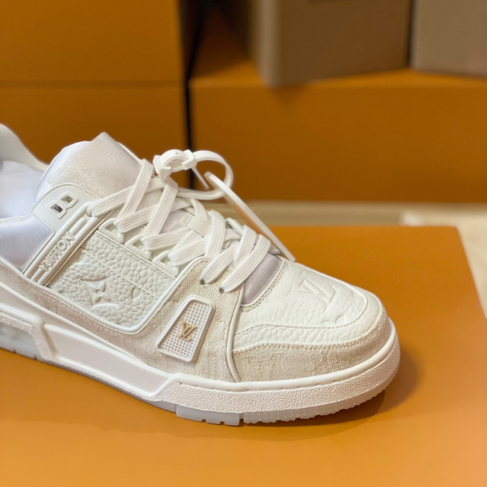 Louis Vuitton Trainer Monogram denim Sneaker Size 36-46  5-Color