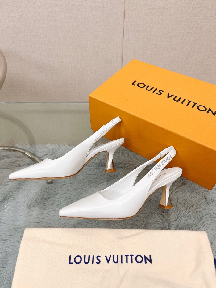 Louis Vuitton Sparkle Slingback Pumps Size 35-41 5-Color