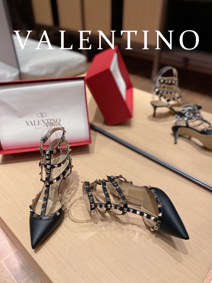 Valentino Rockstud Ankle Strap Pumps Size 35-41 4-Color