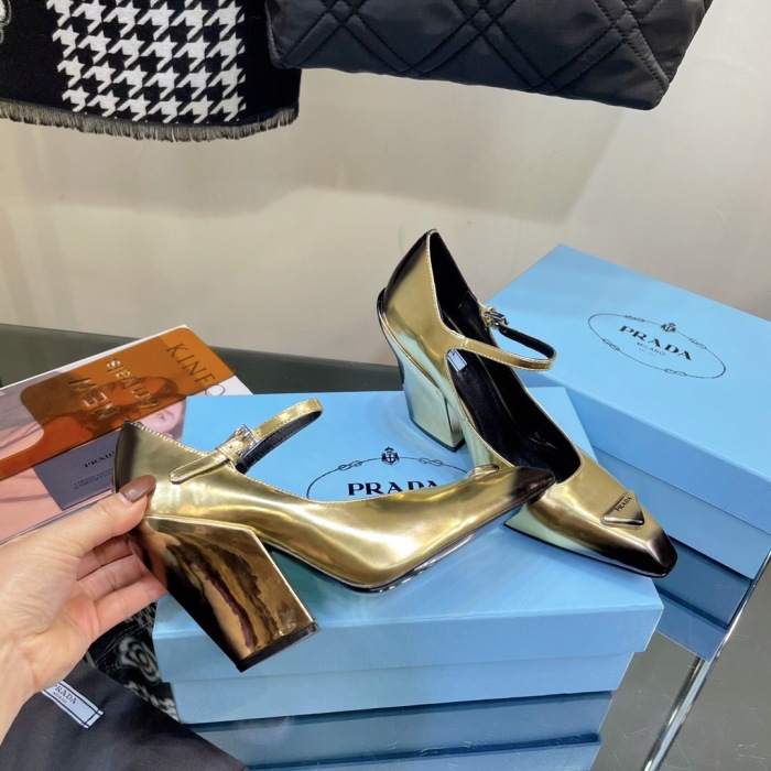 Prada Brushed Leather Pumps Size 35-41 5-Color