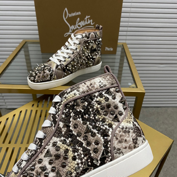 Christian Louboutin Lou Pik Pik High-Top Sneaker Size 36-46  6-Color