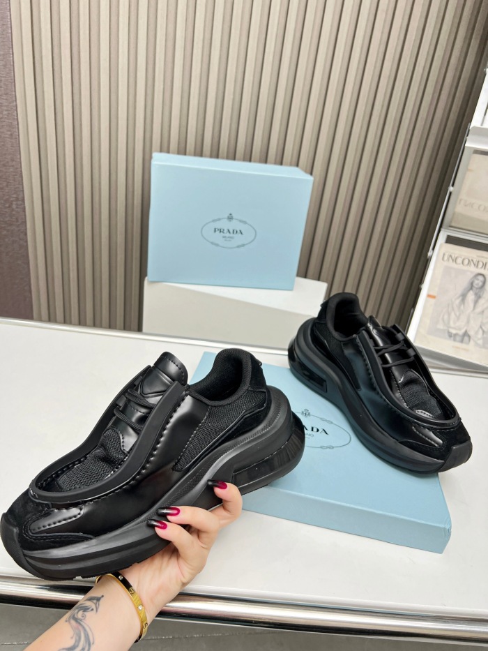 Prada 2024 New Systeme brushed leather dad Sneaker Size 36-45