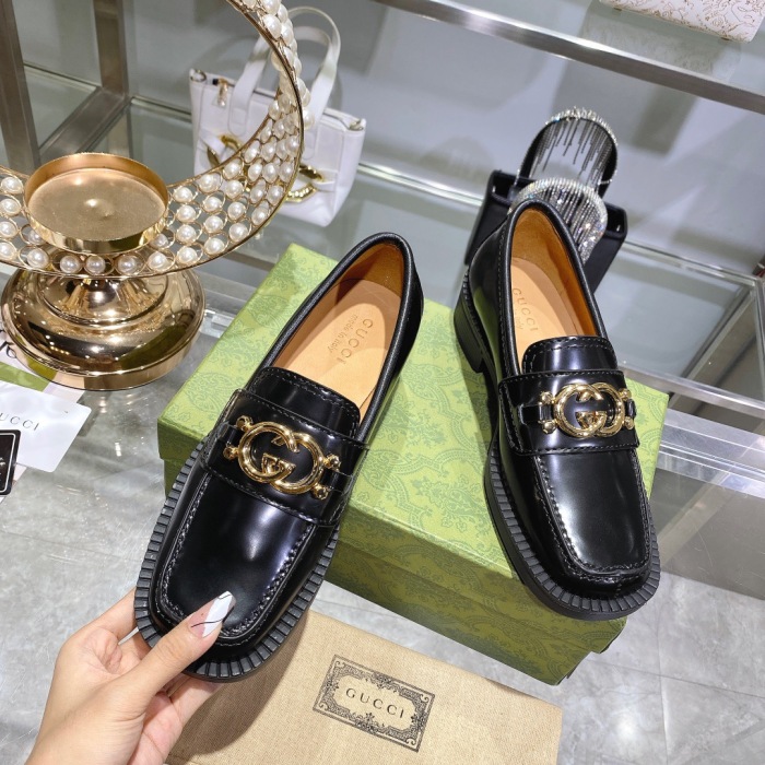 Gucci Loafers with Interlocking G Size 35-41 3-Color