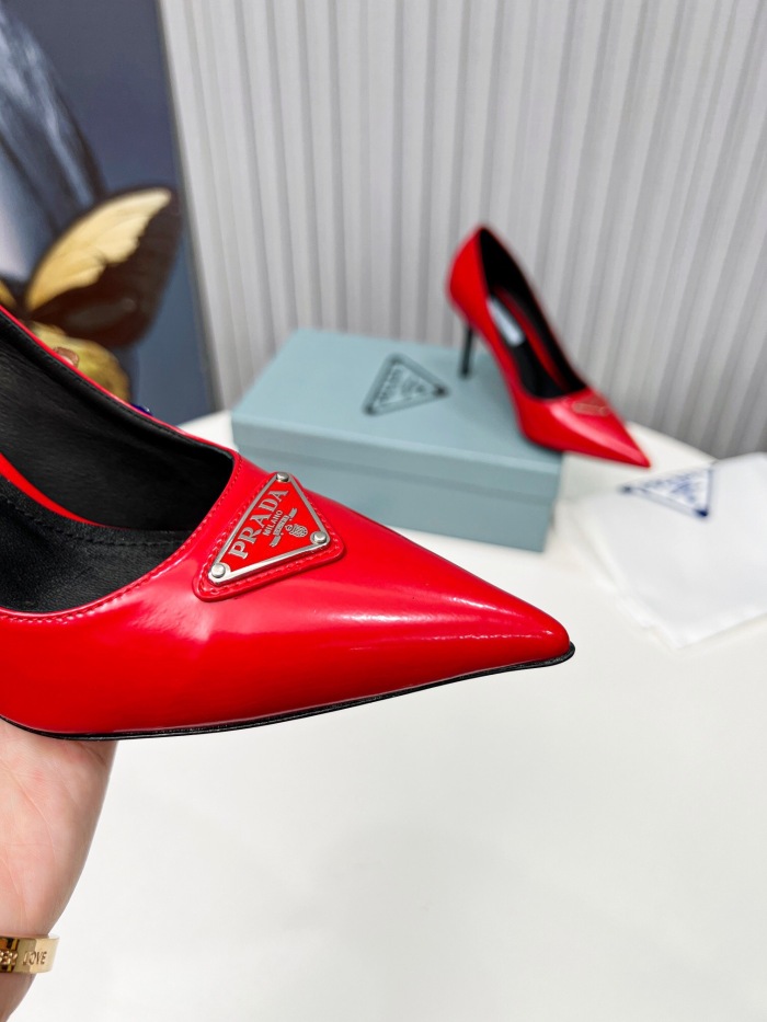 Prada Brushed Leather Pumps Size 35-41 8-Color