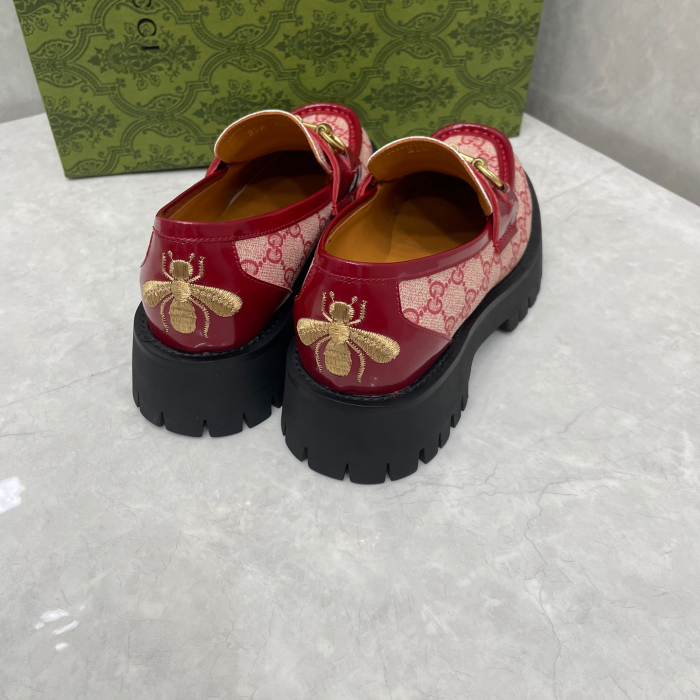 Gucci GG Lug Sole Loafers Size 35-41 3-Color
