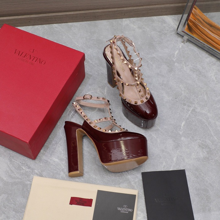 Valentino Rockstud Platform Pumps Size 35-41 6-Color