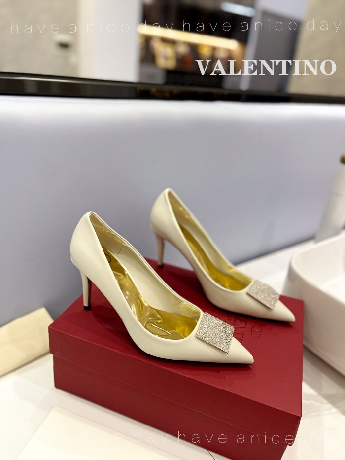 Valentino One Stud Patent Leather Pumps Size 35-41 3-Color