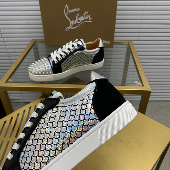 Christian Louboutin Louis Junior Spikes Sneaker Size 36-46  9-Color
