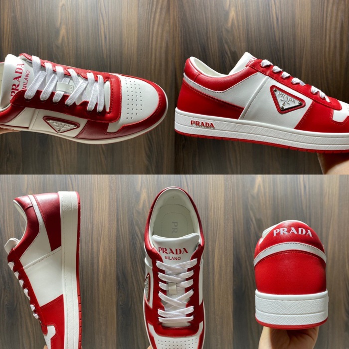 Prada Downtown Leather Sneaker Size 36-45   10-Color
