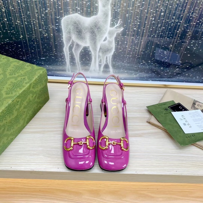 Gucci Slingback With Horsebit Pumps Size 35-41 7-Color