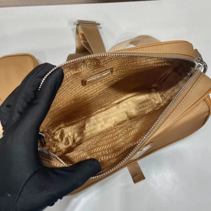 Prada 2VH133 Re-Nylon and Saffiano Leather Shoulder Bags Size 22*16*5cm