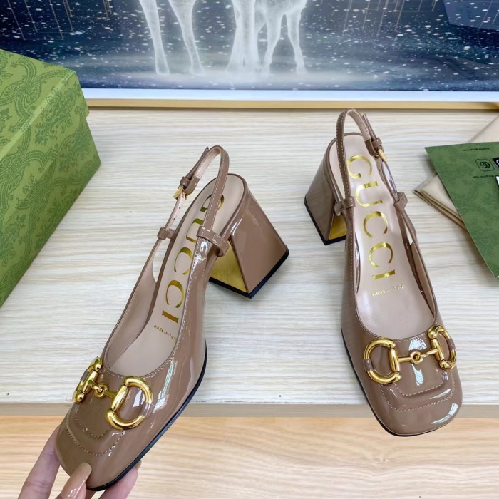 Gucci Slingback With Horsebit Pumps Size 35-41 7-Color