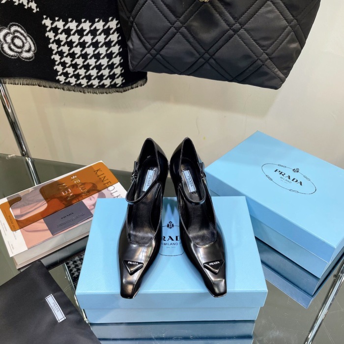 Prada Brushed Leather Pumps Size 35-41 5-Color