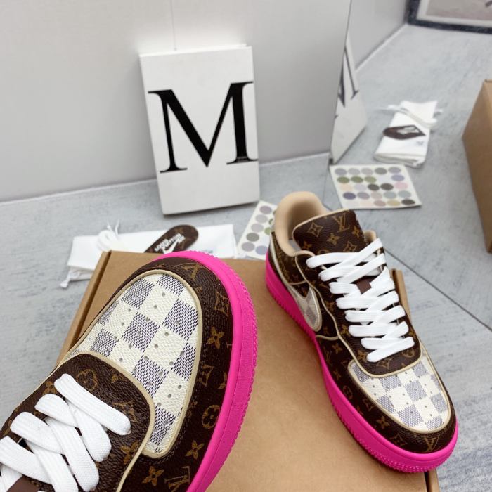 Louis Vuitton x Off White x Air Force 1 Sneaker Size 36-45   9-Color