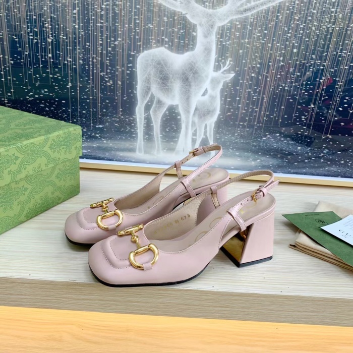 Gucci Slingback With Horsebit Pumps Size 35-41 4-Color