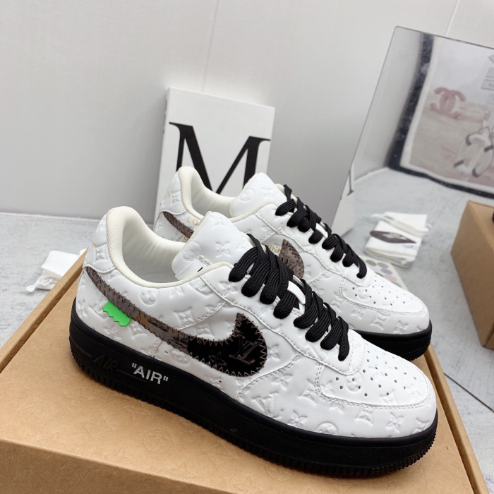 Louis Vuitton x Off White x Air Force 1 Sneaker Size 36-45   9-Color